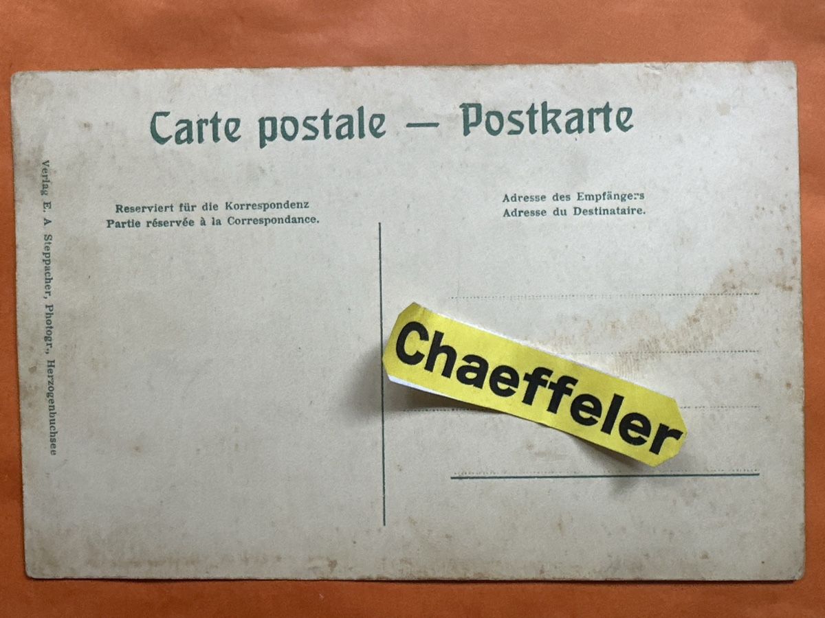 Cartoline postali: Alte Ansichtskarte Niederönz, Wirtschaft Schneider, Schulhau – Usato da Zürich venduto da Chaeffeler 1