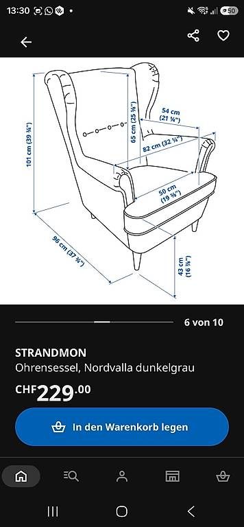 Ikea Fauteuils: Sessel grau Ikea – D'occasion à Weggis par dahinden.anita 1