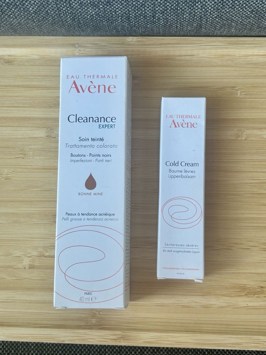 Avene Cura del viso: Avène Clearence Expert + Cold Cream Lippenbalsam Set – Nuovo e nell'imballaggio originale da Volketswil venduto da Kimberliy