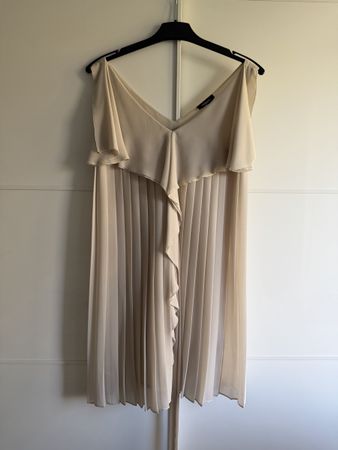 Max&Co. Chiffon-Kleid, beige, Gr. 36, Sommerlich leicht!