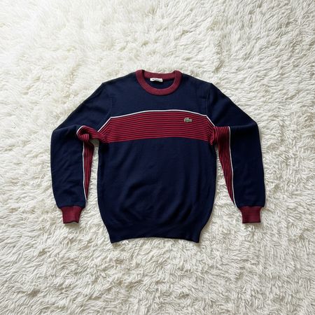 Pull Lacoste vintage 80's/90's homme S en laine Très bon éta