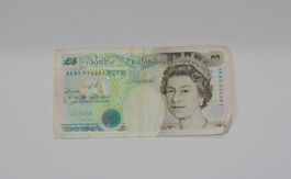 5 Pfund Note England 1990