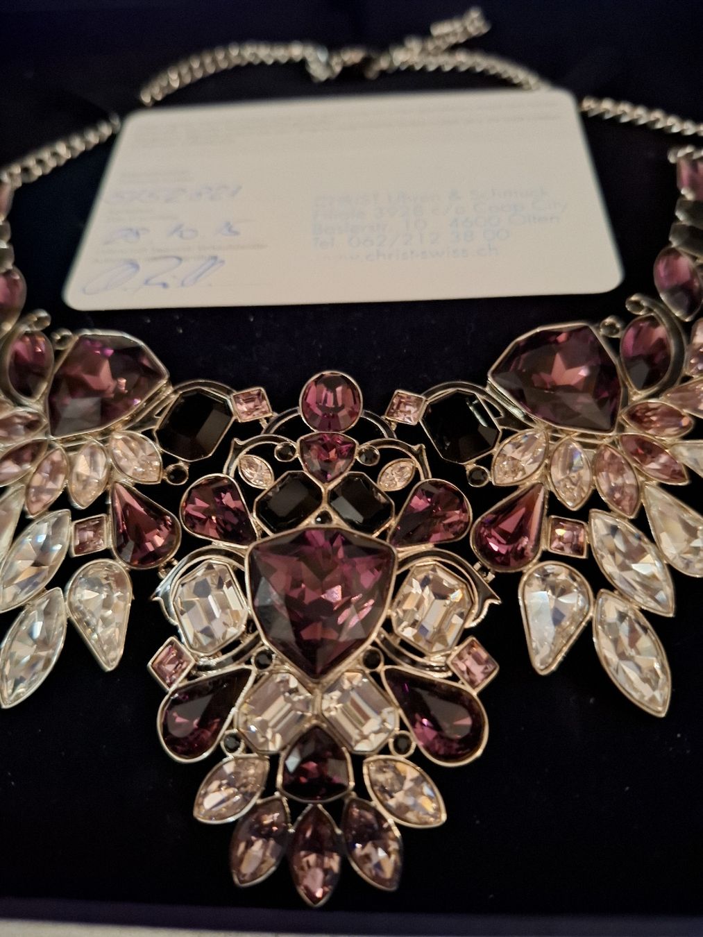 Swarovski Catenine: SWAROWSKI IMPULSE BIB HALSKETTE NO.5152821 – Nuovo e nell'imballaggio originale da Gretzenbach venduto da schibaya 3