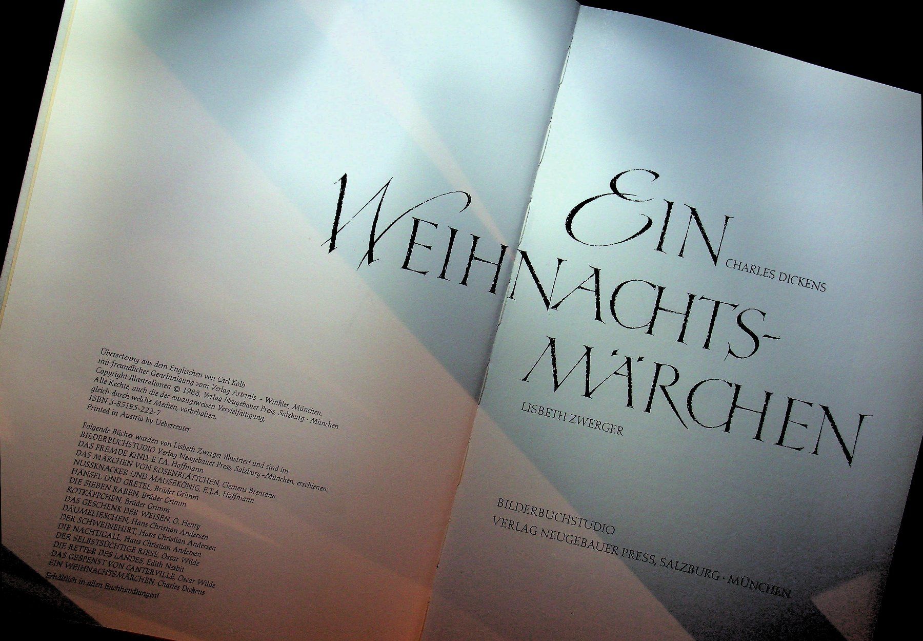 Bücher: Charles Dickens /Lisbeth Zwerger Ein Weihnachtsmärchen – Gebraucht aus Reitnau von Zaomir 2