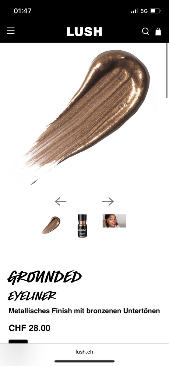 Make-up: Lush Flüssiger Eyeliner grounded & fantasy – Nuovo (secondo la descrizione) da Bellach venduto da Dreamer2501 5
