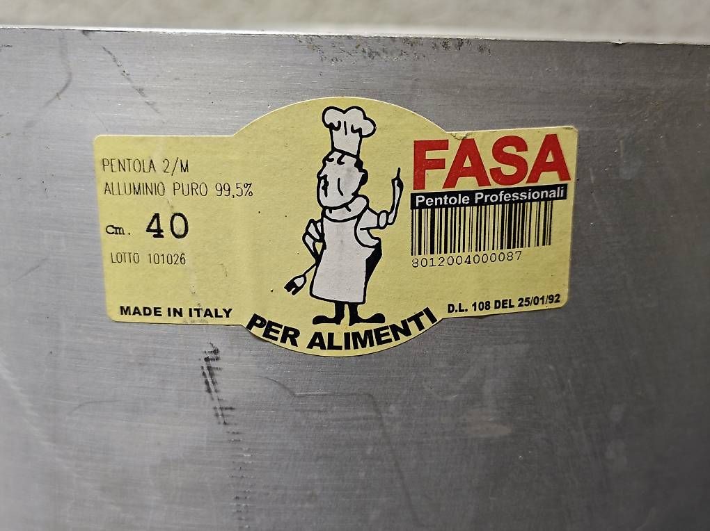 Casseroles: Topf / Pentola professionale marca "FASA" 40cm – D'occasion à Comano par Mary922 1