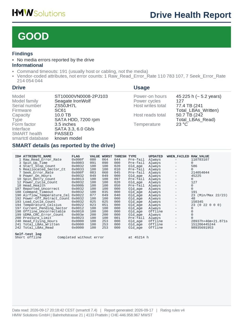 Seagate Dischi rigidi: Seagate IronWolf 10TB – Usato da Pratteln venduto da HMW-Solutions 1