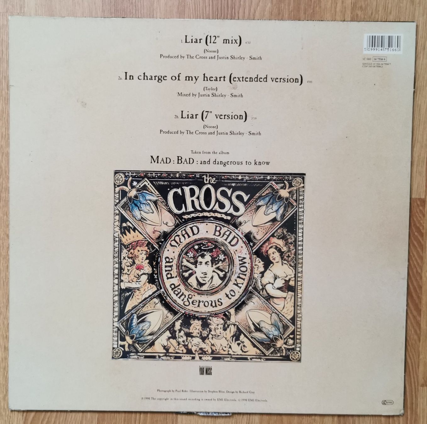 Dischi in vinile: The Cross - "Liar"  Vinyl Maxi-Single 1990 – Usato da Birsfelden venduto da dsc_f8gx 1