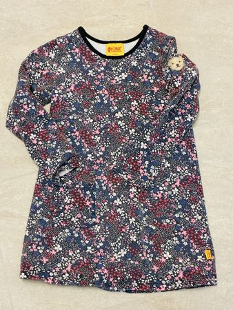 Steiff Kleid Gr. 110/5 mit Blümchen-Muster, Top Zustand!