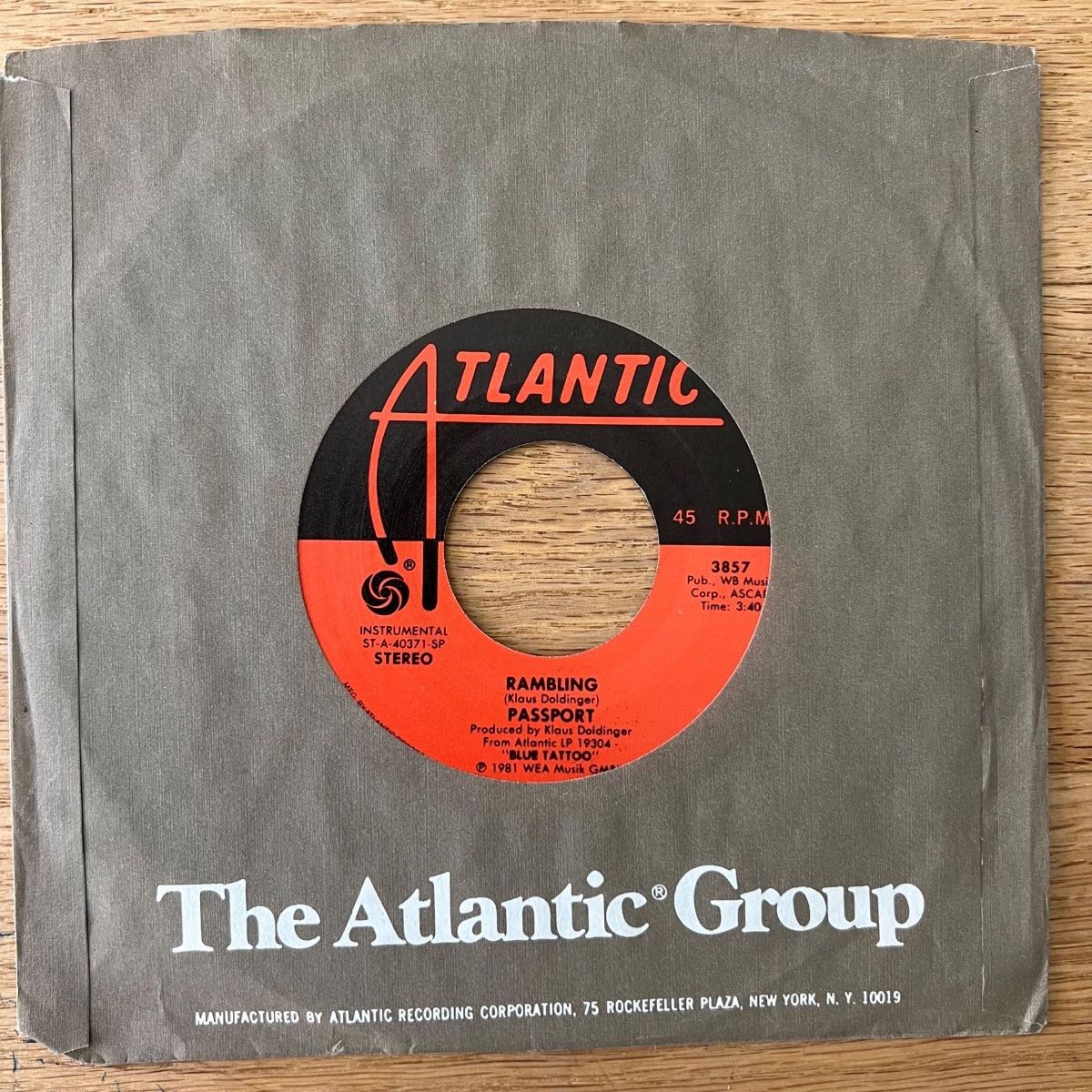 Dischi in vinile: Passport - Rambling / 1. US-Press. 1981 – Usato da Gais venduto da soundcave57