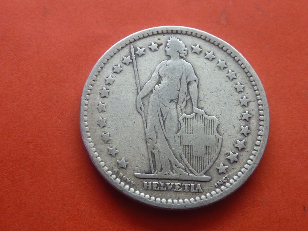 Tutti le monete: 2  Fr.  1910  Auflage nur 250`000 Stück. – Usato da Seon venduto da aee_7gpz 1