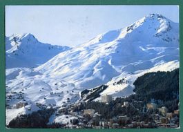 Arosa mit Weisshorn, 1988, gelaufen, Grossformat