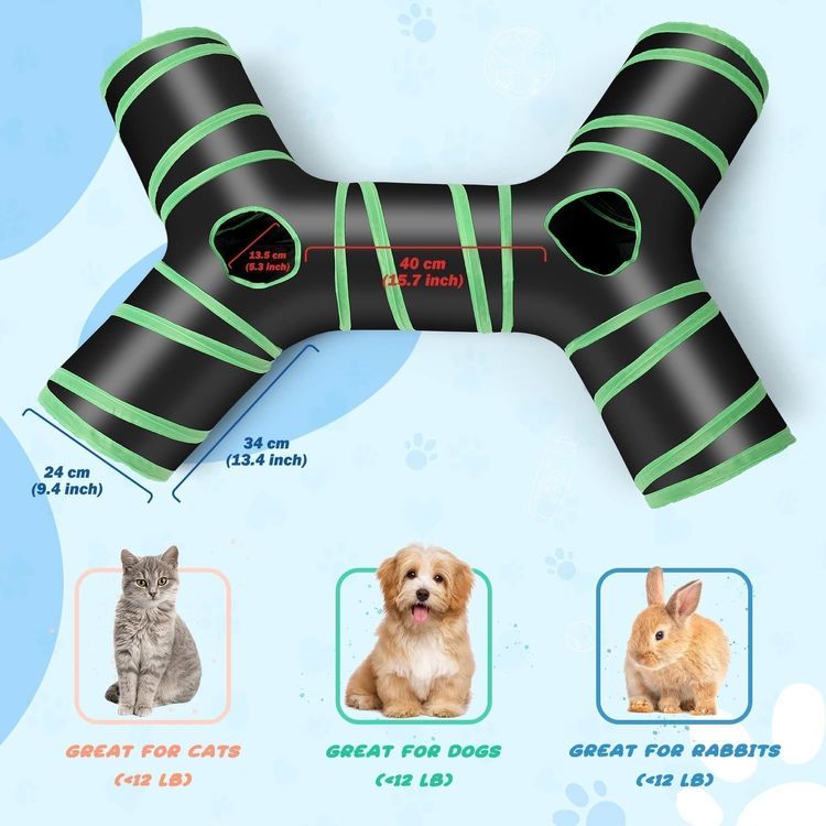 Jouets: Katzenspielzeug Katzentunnel 4-Wege Spieltunnel Röhre +Tasch – Neuf avec emballage d'origine à Herisau par Glimmerconer 1