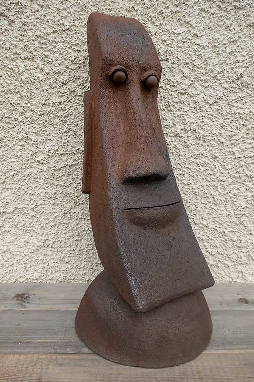 Sculture & Statue: Keramikskulptur Moai – Nuovo (secondo la descrizione) da Thun venduto da Jkthun