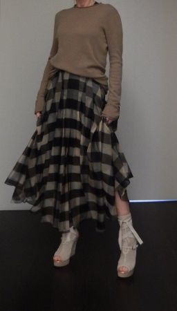 Orig. AGNONA Kaschmir Pullover Gr. S, 100% Kaschmir in Khaki