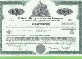 Pullman Transport Leasing Company 1972