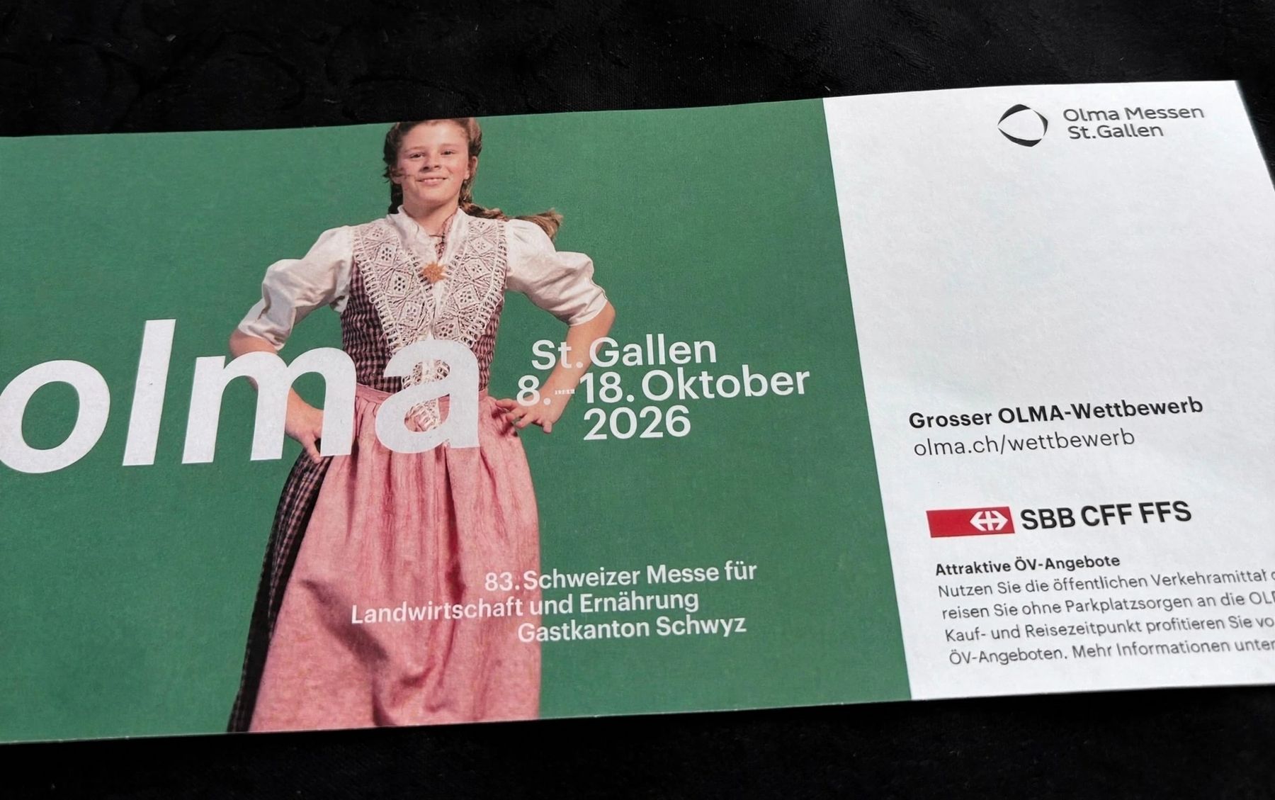 Tickets: OLMA Tagesticket – Neu (gemäss Beschreibung) aus Weinfelden von Spaci