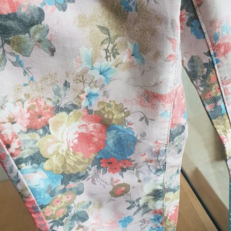 🐸 BLUMENHOSE JEANS HOSE BUNT GEBLÜMT VERO MODA 36