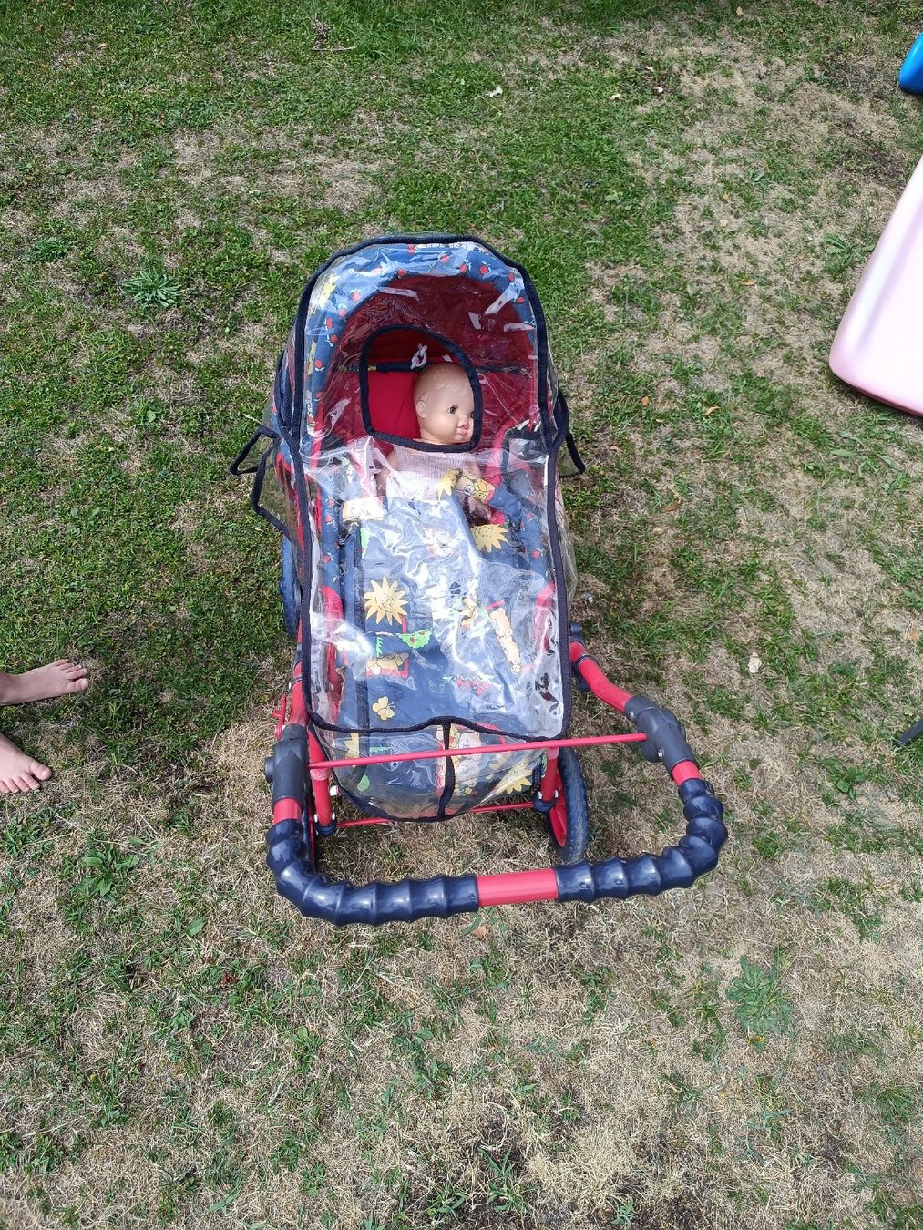 Carrozzine per bambole: Puppen Kinderwagen "Chic 4 Baby" rot mit Verdeck – Usato da Berikon venduto da mezzze 3
