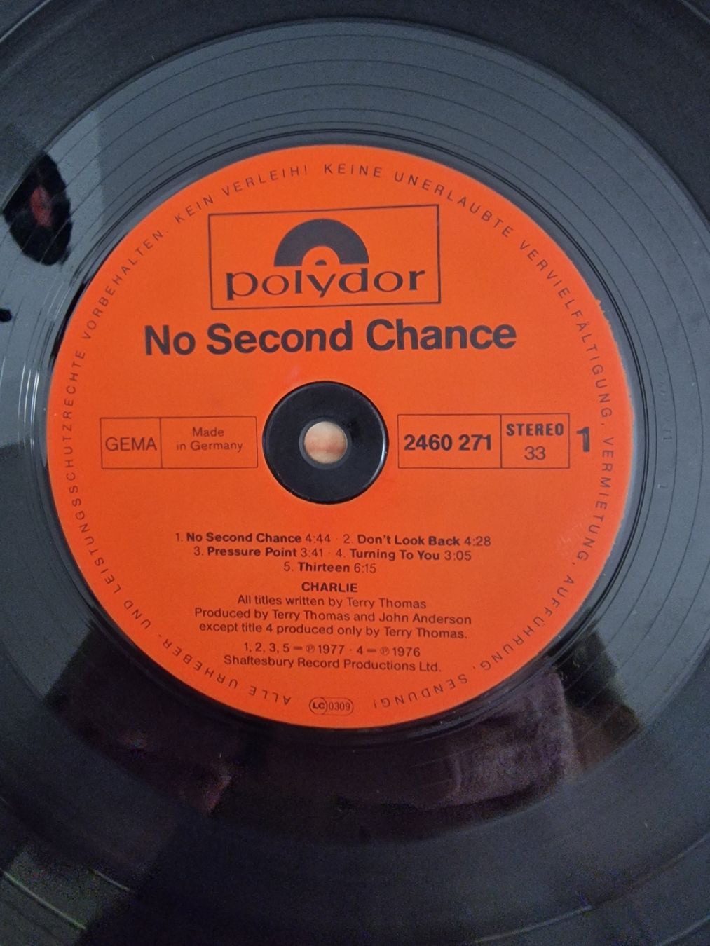 Dischi in vinile: Charlie - No Second Chance – Usato da Pfaffnau venduto da gunport 2