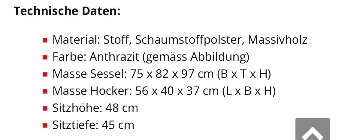 Sessel: 2x Sessel mit Hocker JARIS – Neu (gemäss Beschreibung) aus Regensdorf von FSCHMID1986 5