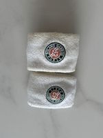Tennis Schweissband Roland Garros weiss Paar gebraucht