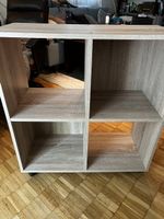 Regal mit Rollen Holzoptik Sonoma