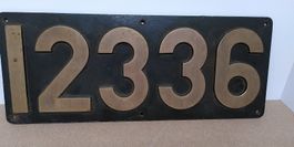 Nummernschild 12336 Lokomotive Be 4/6