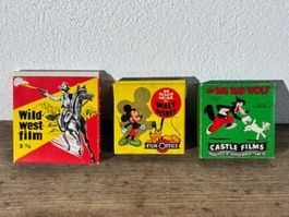 FILMROLLEN, 3 mal 8mm, Walt Disney etc