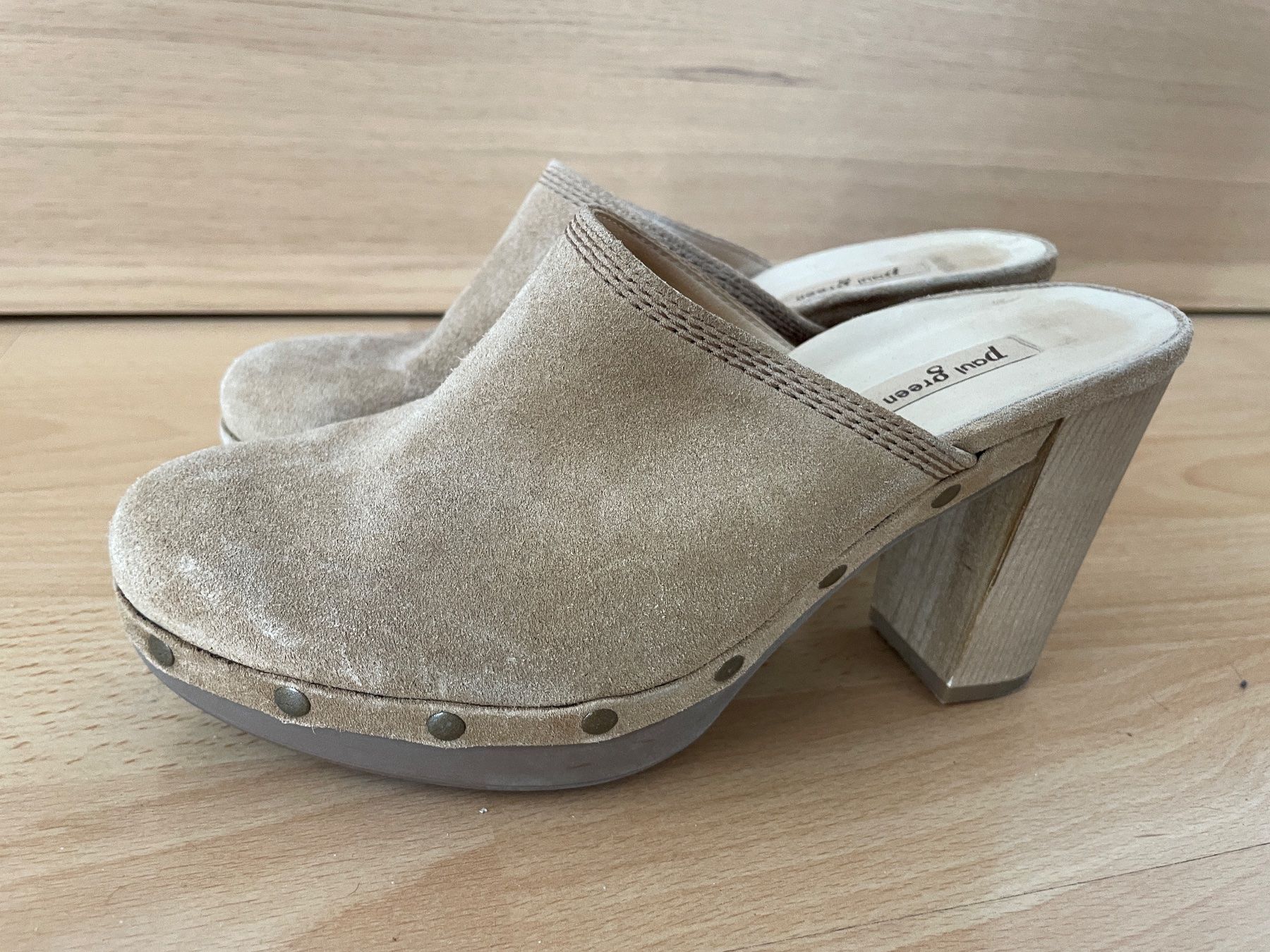 Paul Green Damenschuhe: Paul Green Clogs beige Wildleder Grösse 36 – Gebraucht aus Bern von SoSofa 3