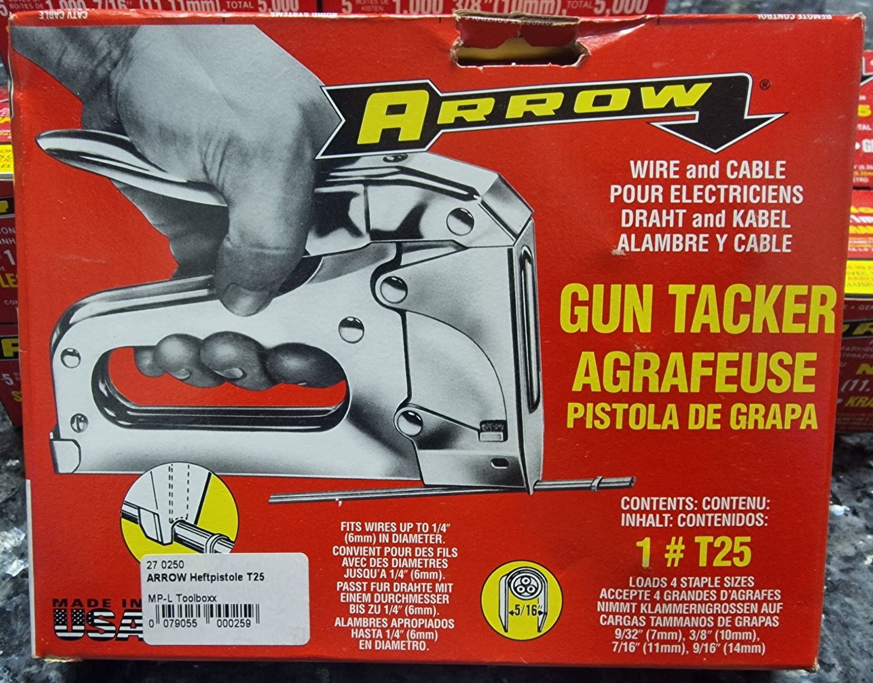 Tutti gli attrezzi: Handtacker mit 6 Pack Klammern (30000x) – Nuovo e nell'imballaggio originale da Uerkheim venduto da Kaufoption 1