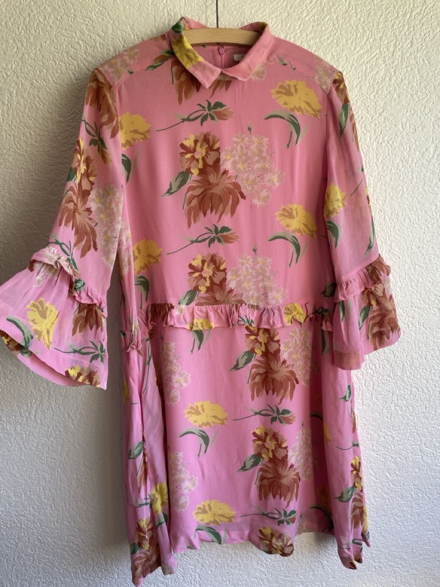 Ganni Vestiti: Robe Ganni fleurs rose   – Usato da Martigny venduto da Lea_lucci