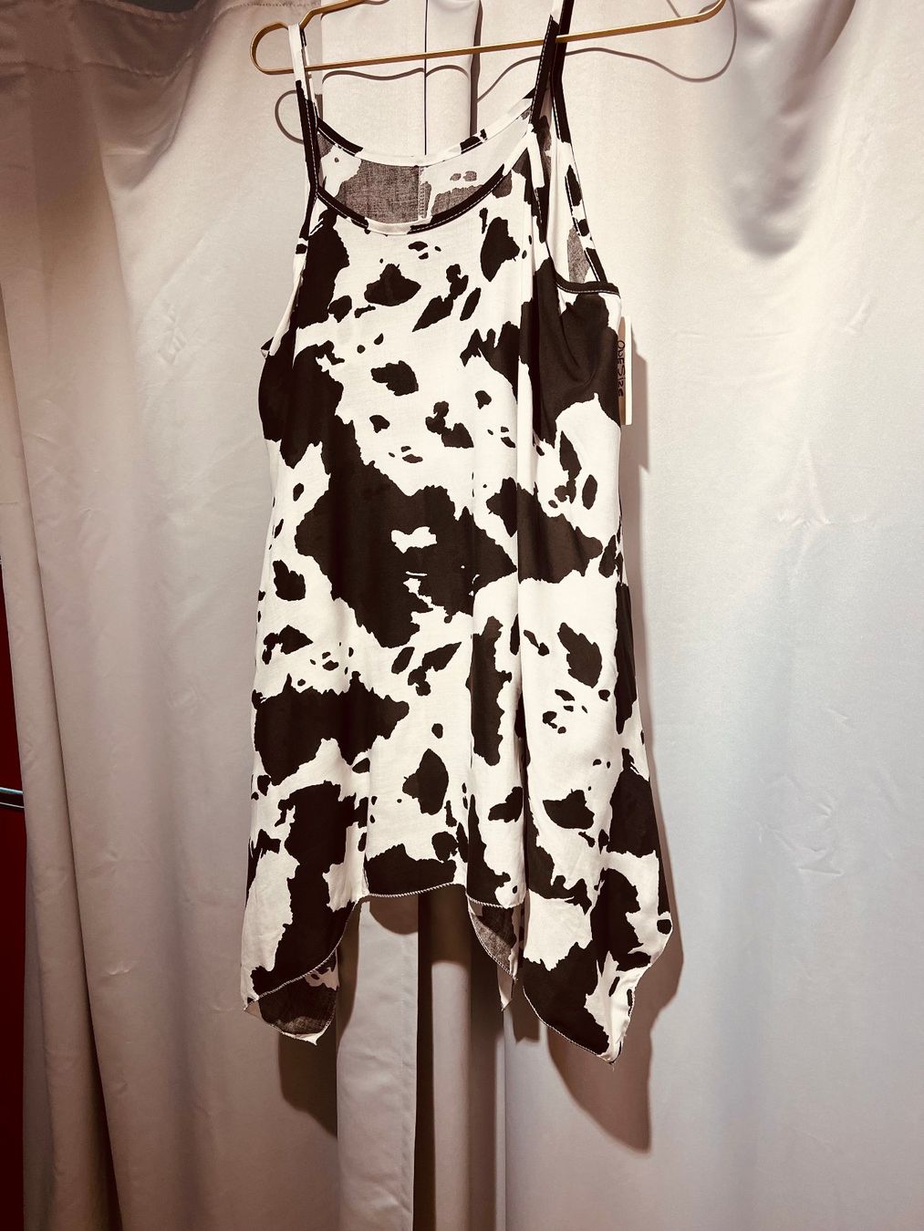 Vestiti: Leichtes Sommer-Hängerkleid in "Kuh-Optik" – Nuovo e nell'imballaggio originale da Zürich venduto da Naebeli 1
