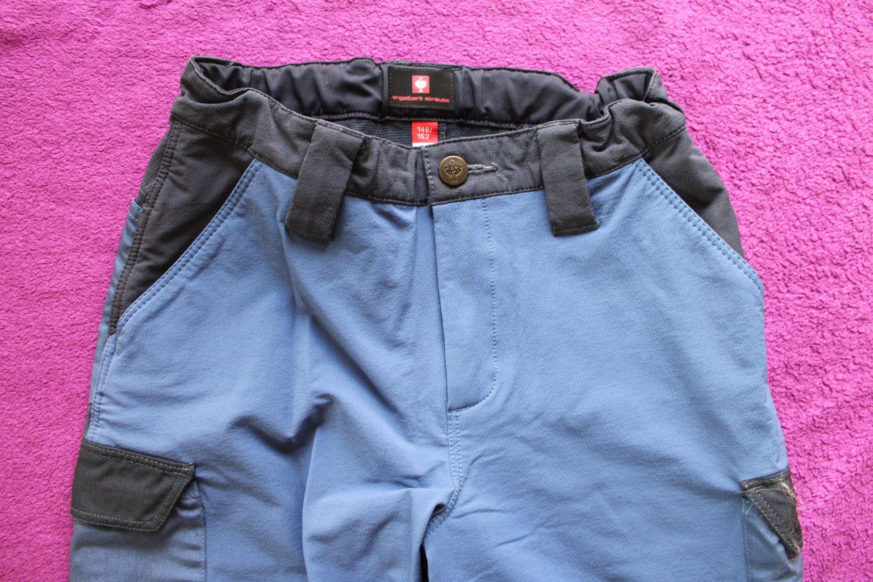 Engelbert Strauss Pantaloni: leichte Engelbert Strauss Cargohose / Hose Gr. 146 /152 – Usato da Müllheim Dorf venduto da Seeeule01 1