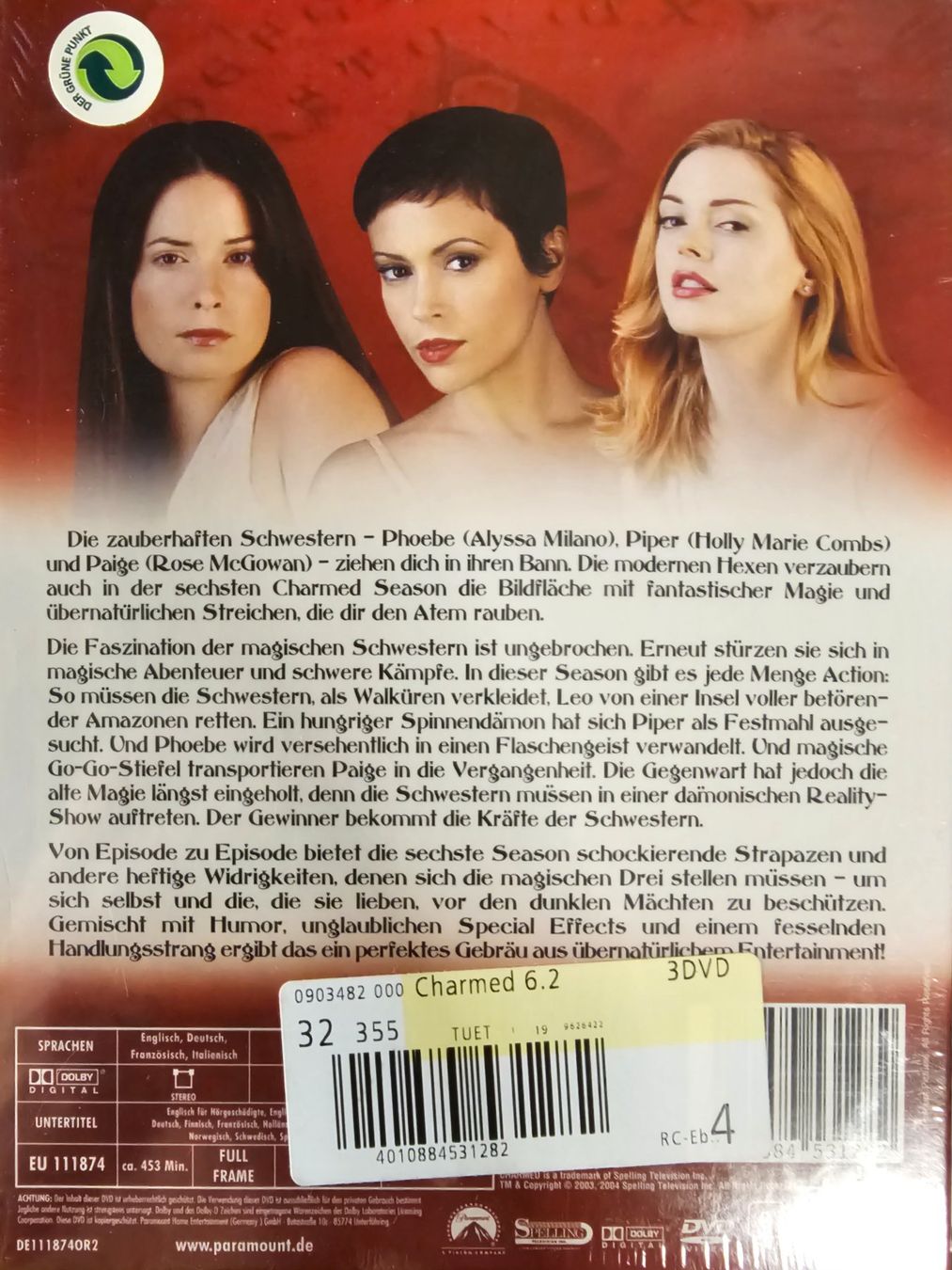 Tutti i DVDs: Charmed - Season 6 Volume 2 – Nuovo e nell'imballaggio originale da Wahlen b. Laufen venduto da Cg10 1