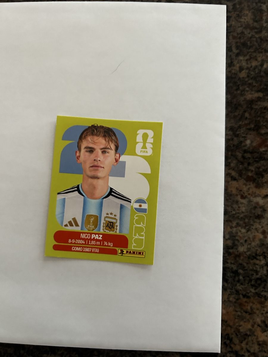 Panini Carte collezionabili: Panini WM 2026 ARG 14 Nico Paz – Nuovo e nell'imballaggio originale da Kestenholz venduto da xara03