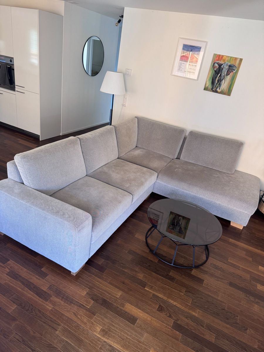 Sofas: Grosszügiges, bequemes hellgraues Ecksofa – Gebraucht aus Basel von sar_l9wz 1