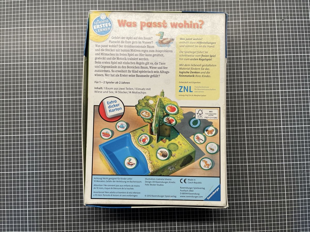 Ravensburger Spiele: Spiel: Was passt wohin – Gebraucht aus Bergdietikon von stefania_88 1