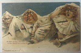 Alte Postkarte Eiger Mönch Jungfrau gelaufen 1900