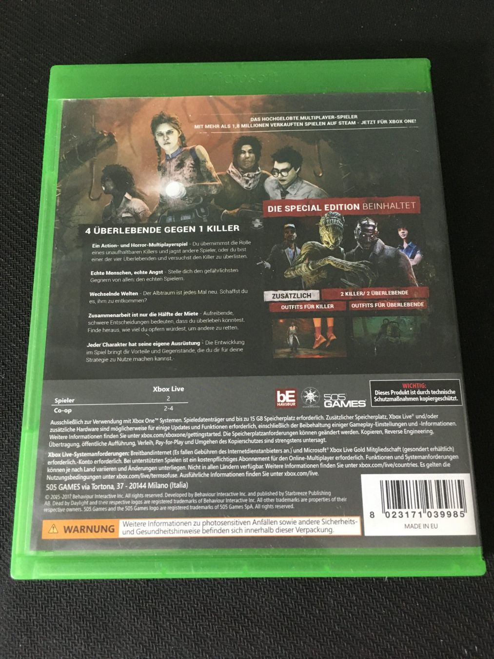 Microsoft Giochi: Dead by Daylight für Xbox One – Usato da St.Gallen venduto da sjosjo 1