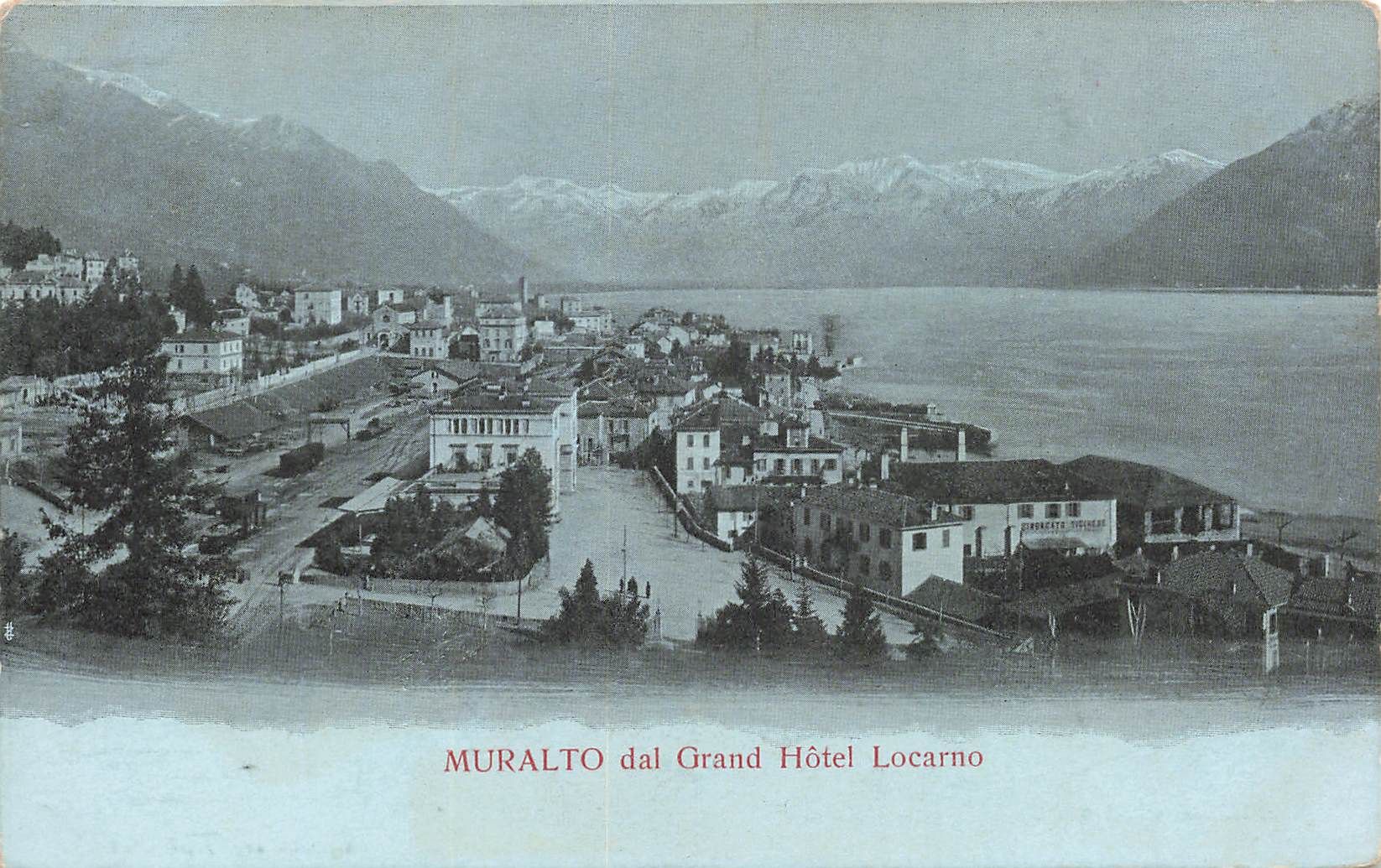 Cartoline postali: Muralto grand hotel locarno – Usato da Biasca venduto da Blenio71