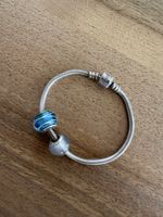 Silber 925 Armband mit zwei Charms 925 Silber Murano Glas