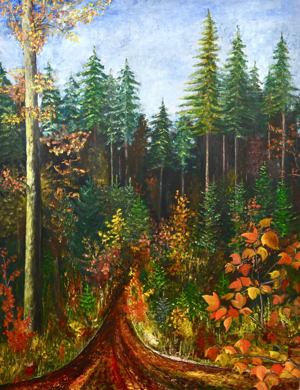 Gemälde: Herbstwald Ölgemälde, Original Landschaft, Unikat! – Gebraucht aus Oberkulm von Seebrise