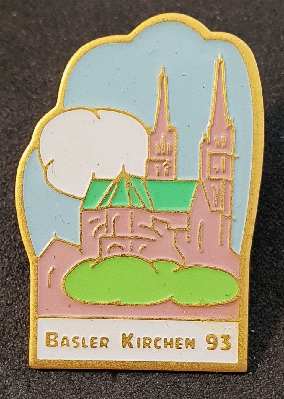Placchette & Badge: CC573 - Pin Basel Basler Münster Kirchen 1993 – Usato da Reinach BL venduto da Boston-Verkauf