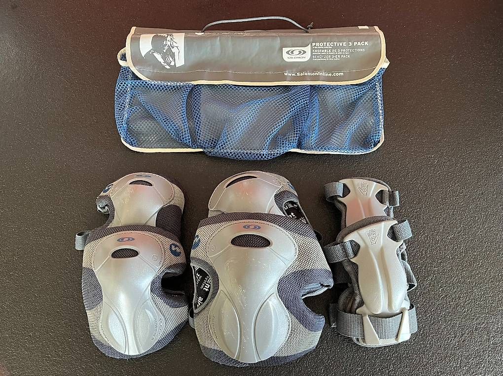 Salomon Protezioni & Imbottiture: Protections Salomon genou coudes poignets roller – Usato da Vevey venduto da JA1982