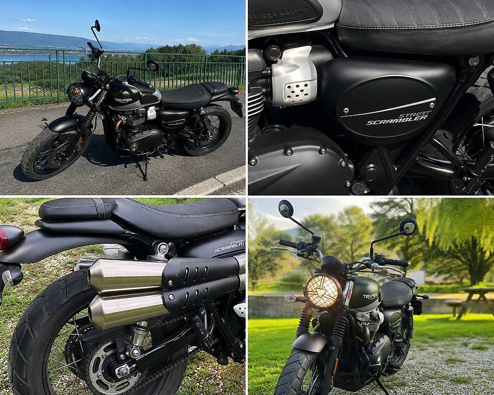 Strada: TRIUMPH STREET SCRAMBLER 900 ABS – Usato da Cointrin venduto da Carlito12