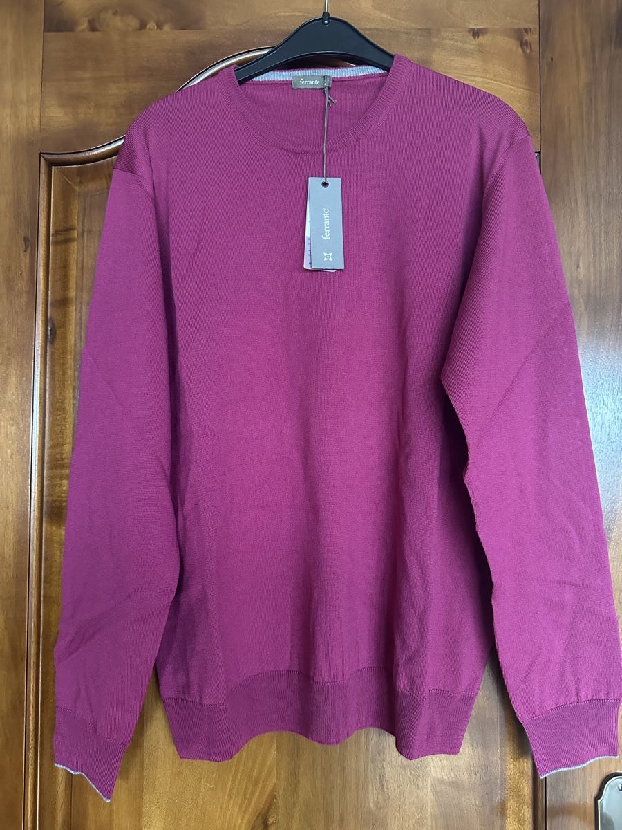 Maglioni & Felpe: Ferrante Herren-Pullover, 100% Merinowolle, Grösse 54💜 – Nuovo e nell'imballaggio originale da Menziken venduto da cla_8qfq 4