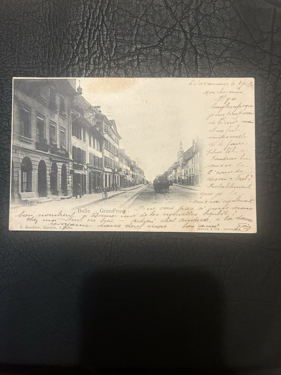 Cartoline postali: Bulle, Grand Rue 1903 – Usato da Breganzona venduto da Milesbo