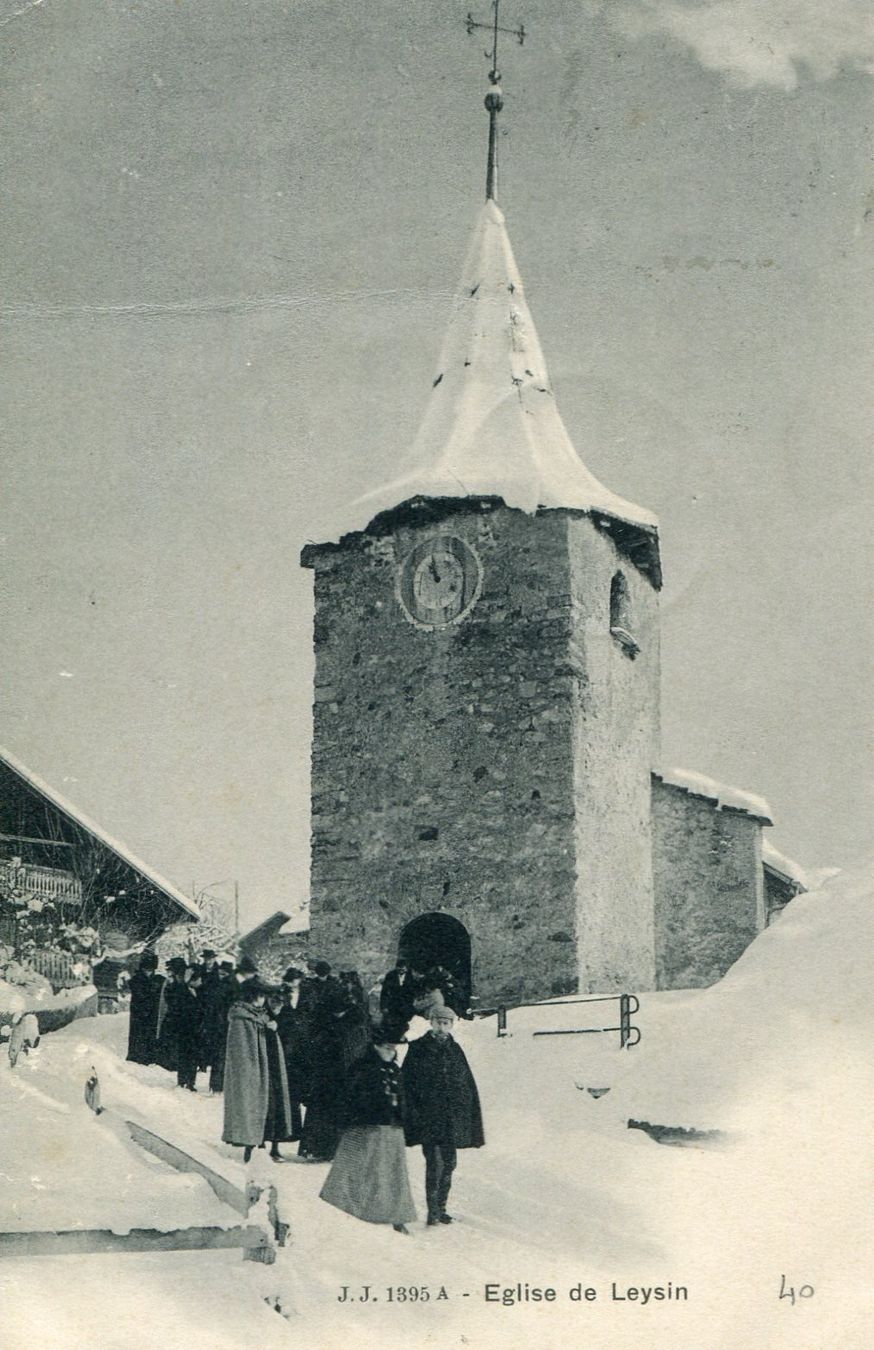 Ansichtskarten: Eglise de Leysin – Gebraucht aus Les Avants von Jaman7