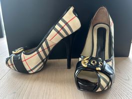Burberry Peep Toe Pumps